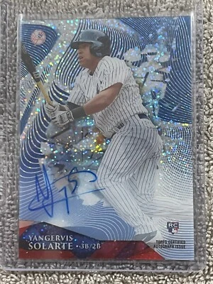 2014 Topps High Yangeris Solarte Auto Autograph Blue Dots 3/5 - Image 1 of 2