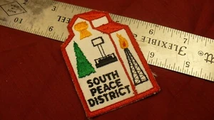 South Peace District embroidered patch flash B.C. oil farming Dawson Creek - Foto 1 di 2
