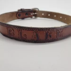 Cinturón de Cuero Blake Tooled 22 Western Sombrero de Vaquero Botas Herradura Niños Niños Pequeños De Colección - Imagen 1 de 8