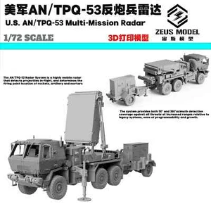  1/72/87/144 US AN/TPQ-53 Anti-Artillerie Radar 3D gedruckt Modellbausatz - Bild 1 von 5