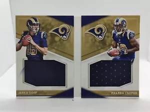 2016 Panini Preferred Booklet Dual Jersey ๐ JARED GOFF/Pharoh Cooper 5/199 Rams - Picture 1 of 3