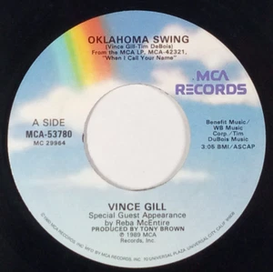 VINCE GILL: Oklahoma Swing/ We Could Have Been MCA 7" Single 45 RPM - Imagen 1 de 2