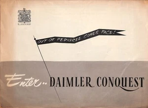 DAIMLER CONQUEST Straight-Six ~ 1953 ~ Brochure No. R17/010/75 - Picture 1 of 3