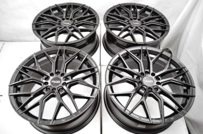 Kudo Racing Deception 17x7.5 5x100 5x114.3 Black Wheels Rims Scion xB tC FR-S - Image 1 of 4
