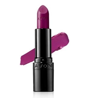 NEW & SEALED Avon True Color Perfectly Matte Lipstick - HOT PLUM - Discontinued - Image 1 of 4