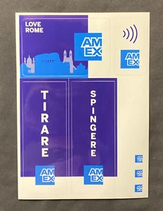 7x Aufkleber Sticker AMERICAN EXPRESS Zahlung kontaktlos WLAN Glasfania - Bild 1 von 1