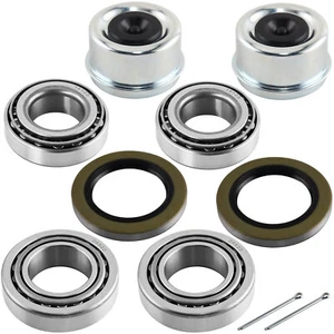 (2 Kits)Complete Trailer Bearing Kit For 5200# and 6000# w/1.75" x 1.25" ID Seal - Picture 1 of 8
