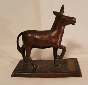 1951 Francis Goes To The Races Bronze Tone Metal Souvenir Statue Talking Mule - Picture 1 of 7
