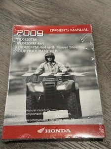 OEM HONDA 2009 TRX420TM / FM / FPM 4X4 FOURTRAX RANCHER OWNERS MANUAL - Picture 1 of 2