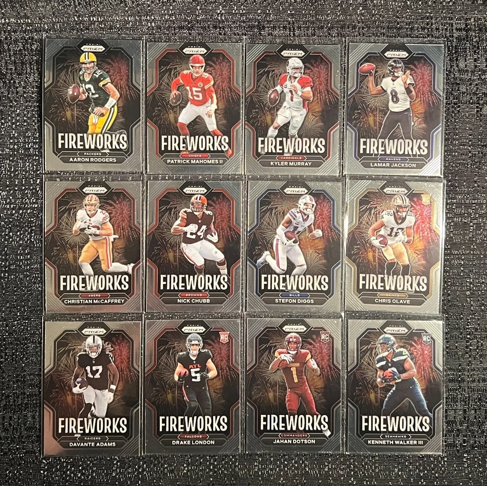 2022 Panini Prizm FIREWORKS Insert Complete Your Set You Pick Football Card PYC - Image 1 of 1