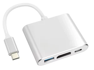 USB C to HDMI Adapter - 4K HDMI Port Multiport AV Converter PD-IN USB-C, USB 3.0 - Picture 1 of 9