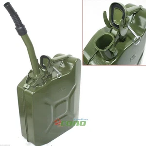 10L 2.5 Gallon Jerry Can Gas Steel Tank Green Military NATO Style - Bild 1 von 1