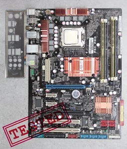 LGA775 ASUS P5K PRO iP35 chipset MoBo with CPU C2D E8200, I/O shield & 4GB RAM - Picture 1 of 21