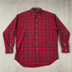 Camisa Ralph Lauren Para Hombre Talla M Roja Relajada Manga Larga Algodón Abotonada Mediana - Imagen 1 de 11