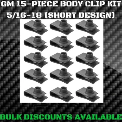 1950-1980 Delta 88 98 Interior Exterior Front End U NUTS BODY BOLT CLIPS 5/16-18 - Image 1 of 2
