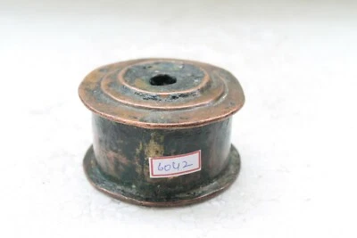 Antigua olla de tinta hecha a mano de cobre rara / olla de pozo de tinta coleccionable NH6042 Foto 1 de 4