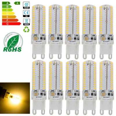 10x G9 Led 10W 3014 104SMD base a perno lampadina LED lampada bianco caldo​ DE - Immagine 1 di 4