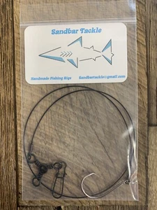 3 Pack - Saltwater Fishing Rig. 5/0 Hook. Shark / Drum / Bluefish / Stripers - Picture 1 of 7