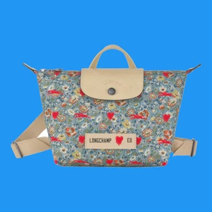 LONGCHAMP X EU PATCHWORK RUCKSACK - FLOWER rare male in France - Bild 1 von 12