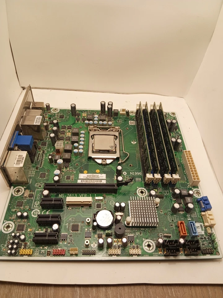 Genuine MSI MS-7613 HP Lona-GL8E Intel H57 LGA1156 + Intel i7 860  GHz  8gb Ram  - Image 1 of 4