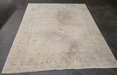 Alfombra Oushak de lana anudada a mano 8x10  Foto 1 de 4