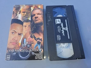 WWF 2000 BACKLASH VHS TAPE W/ BOX WRESTLING EVENT PPV HOME VIDEO WWE OOP - Foto 1 di 2