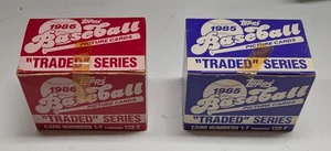 2 Lot Topps '85 '86 Baseball Picture Cards Traded Series 132-T New Sealed Box - Bild 1 von 3