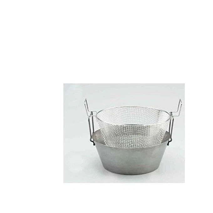 Friggitrice Con Cestello In Ferro Spazzolato Cm 42 - Immagine 1 di 1