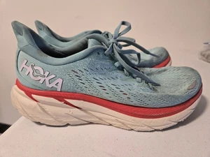 Scarpe da corsa Hoka One One Clifton 8 donna taglia 8B blu acquerello stringate - Foto 1 di 7