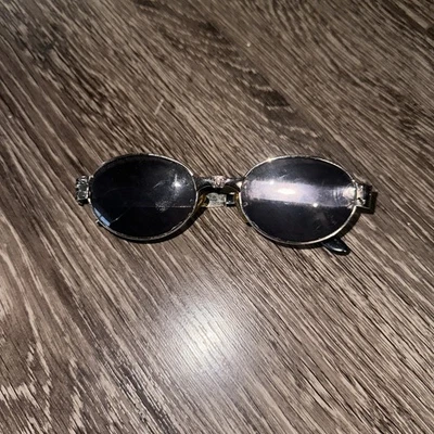 GIANNI VERSACE MOD Medusa Silver Oval Sunglasses Vintage - Image 1 of 4