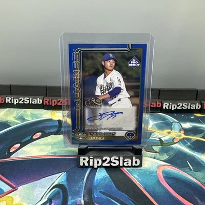 2025 Topps Pro Debut Autograph Auto Hyun-Seok Jang RARE Blue Foil /150 - Image 1 of 2
