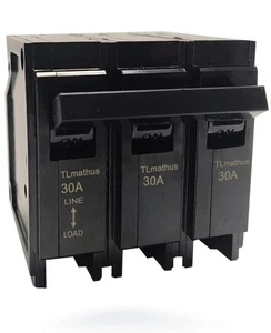 Q330 30-Amp Three Pole Type QP Circuit Breaker Plug-in Mount Standard MCB The... - Picture 1 of 7