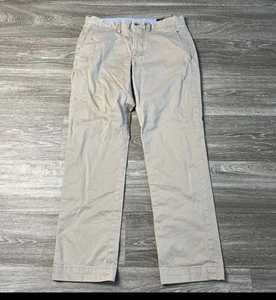 Polo Ralph Lauren pantalone uomo cotone elasticizzato taglio dritto kaki marrone 30x30 204 - Foto 1 di 6