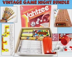 Vintage Game Night Bundle: Yahtzee, Mastermind, Waterworks, & Pick-Up Sticks - Picture 1 of 12