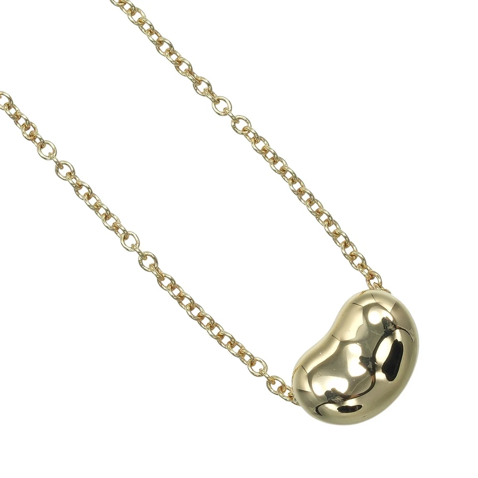 TIFFANY&Co. Bean Necklace 0.4" model K18 yellow gold 3.6g Women - Image 1 of 4