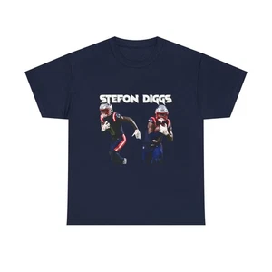 Unisex Heavy Cotton Tee - Stefon Diggs Graphic Tee, Freizeitkleidung, Sportfans - Bild 1 von 36