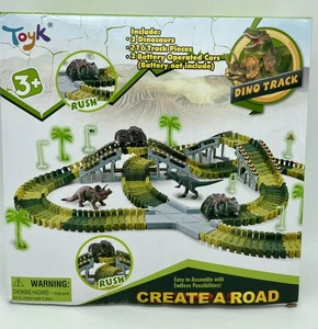 Juguetes de dinosaurios, 252 piezas Crea un mundo Road Race Tracks Dino Track Nuevo en caja - Imagen 1 de 6