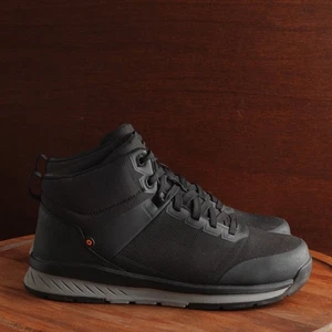 Bogs Stiefel Herren Größe 11 schwarz schiefer mittelhohe Zehenpartie aus Verbundwerkstoff Knöchel Schnürung Sicherheit Arbeit - Bild 1 von 14