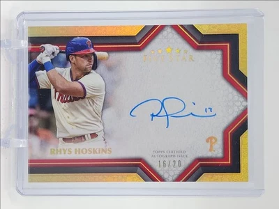 RHYS HOSKINS 2023 TOPPS FIVE STAR FIVE STAR SIGNATURE PHILLIES AUTO /20 Q0902 - Image 1 of 2