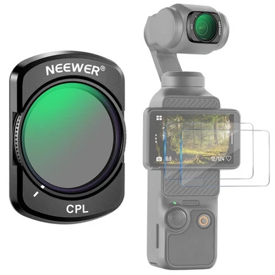 NEEWER FL-76D Magnetic CPL Filter for DJI Pocket 3 - w/ Screen Protectors - Image 1 of 4