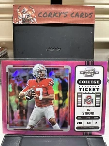 2023 Panini Chronicles Draft Picks #2 C.J. Stroud Contenders Optic Pink - Bild 1 von 2