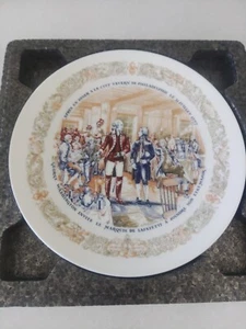 D’Arceau Limoges Lafayette Legacy Plate  1974 Lafayette and George Washington - Picture 1 of 4
