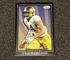 Baltimore Ravens Kyle Hamilton 2022 Sage Artistry Football Rookie Card