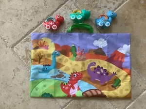 COVTOY Dinosaurier Auto Spielzeug mit Aufbewahrungstasche/Spielmatte (Babyspielzeug 12-18 Monate) - Bild 1 von 22
