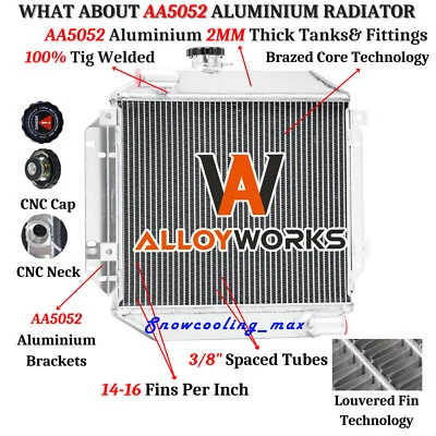 NEW ALUMINUM RADIATOR FOR FORD CORTINA 1300/ 1600 /2000 MK3 MK4 MK5 1970-1982 - image 1 of 4