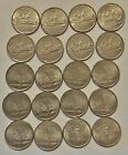 185 Circulated State Quarters Mixed Dates and Mint Marks Plus Us Territories