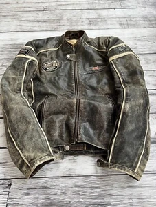 VTG Genuine Leather High Quality WASHED CROPPED BOMBER LEATHER JACKET KANYE - Picture 1 of 14