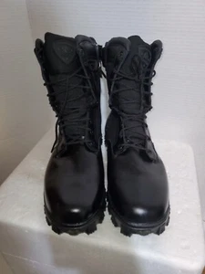 Rocky Mens Size 13 W Alpha Force Waterproof Public Service Boots 2173 Black Zip - Picture 1 of 8