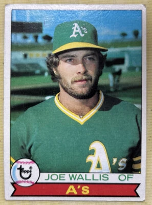 Tarjeta de béisbol 1979 Topps Joe Wallis #406 Atletismo Outfield baja calidad Foto 1 de 2