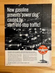1960 Vintage Print Ad Flying A Gasoline 8"x11" - Picture 1 of 1